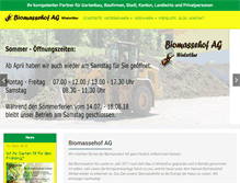 Tablet Screenshot of biomassehof.ch